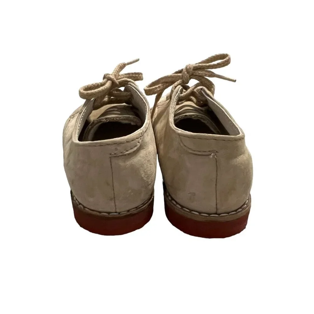 Amilio Sz 7.5 Little Kid Tan Bucks Oxford Shoes